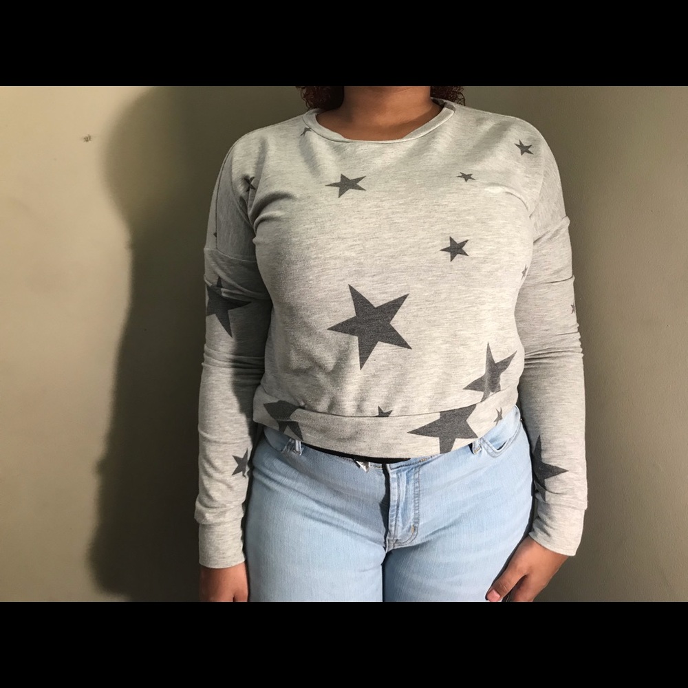 Star Cropped Sweater